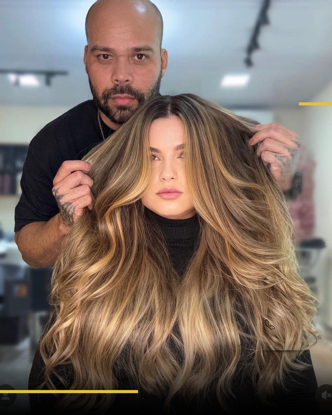 Cópia de Gold and Black Modern Beauty Hair Salon Flyer (1080 x 1080 px) (1080 x 1350 px) (4)